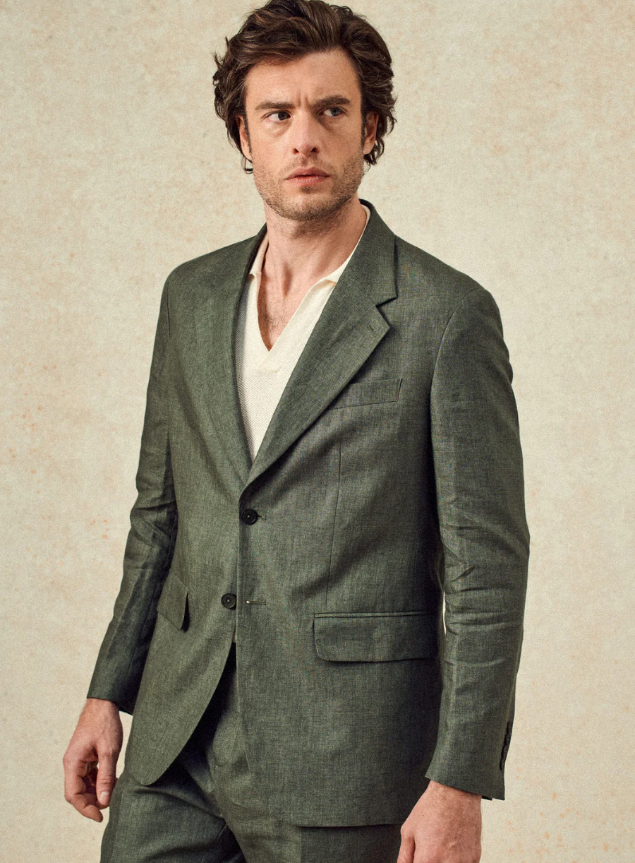 Veste de costume Alois - Khaki