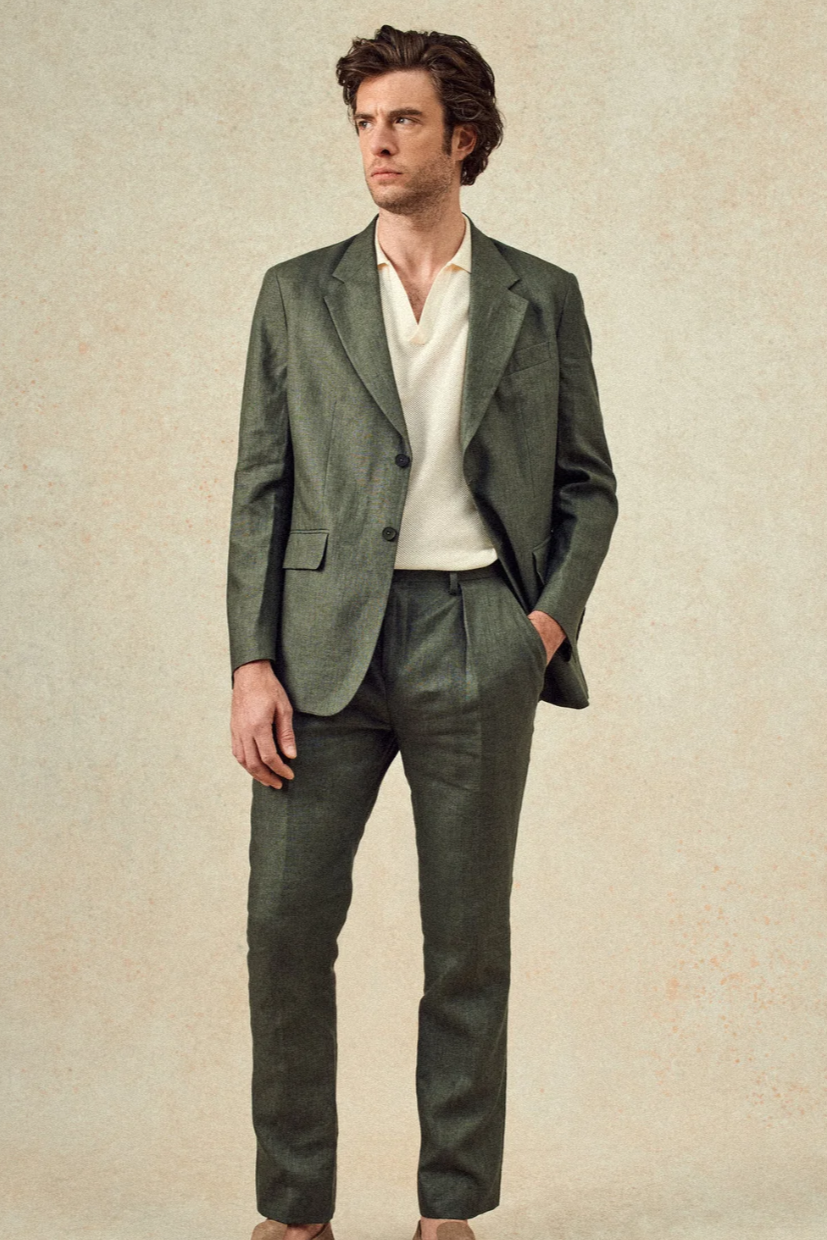 Veste de costume Alois - Khaki
