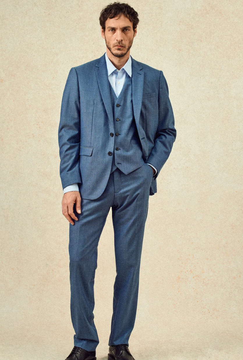 Veste de costume Gekko - Blue Melanged