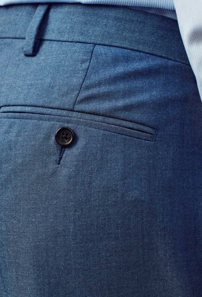 Pantalon de costume Gekko - Blue Melanged