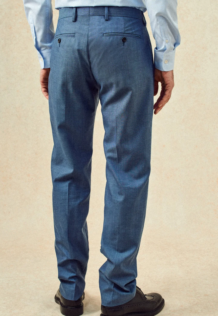 Pantalon de costume Gekko - Blue Melanged