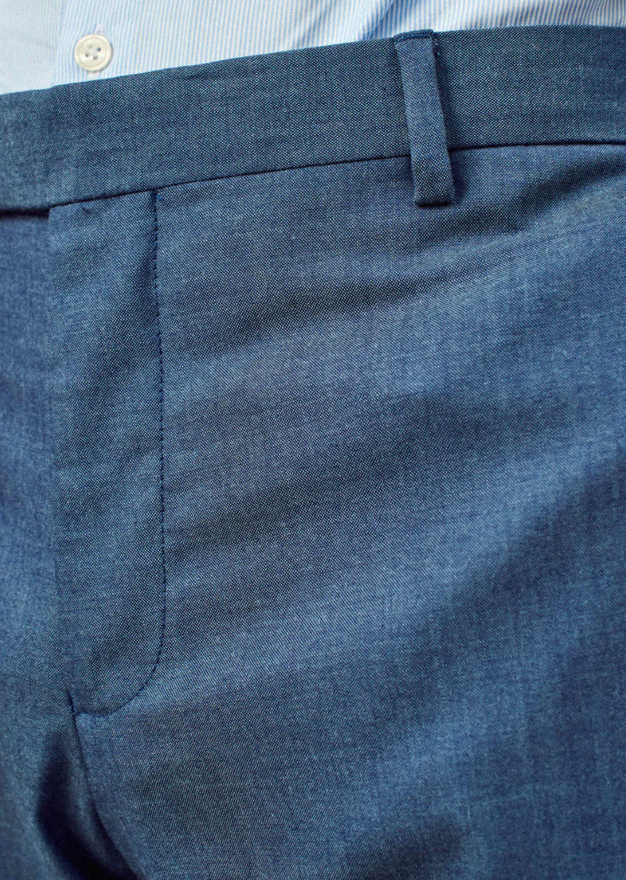 Pantalon de costume Gekko - Blue Melanged