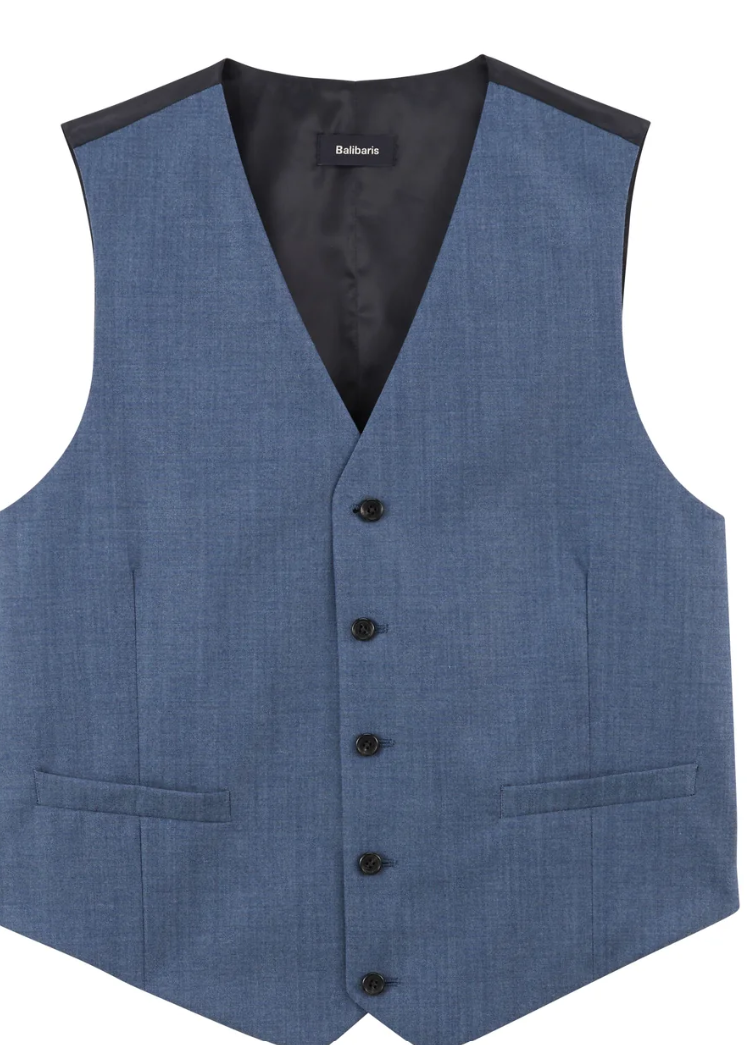 Gilet de costume Gekko - Blue Melanged