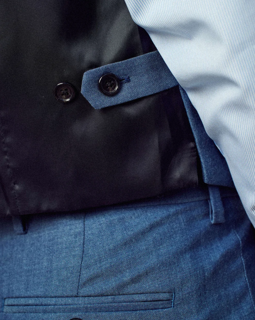 Gilet de costume Gekko - Blue Melanged